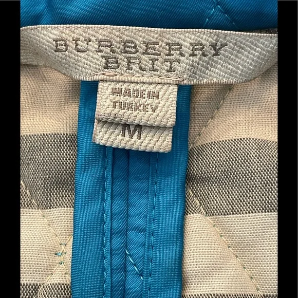 BURBERRY Brit Authentic quilted teal blue jacket. Excellent condition- - Picture 4 of 7
